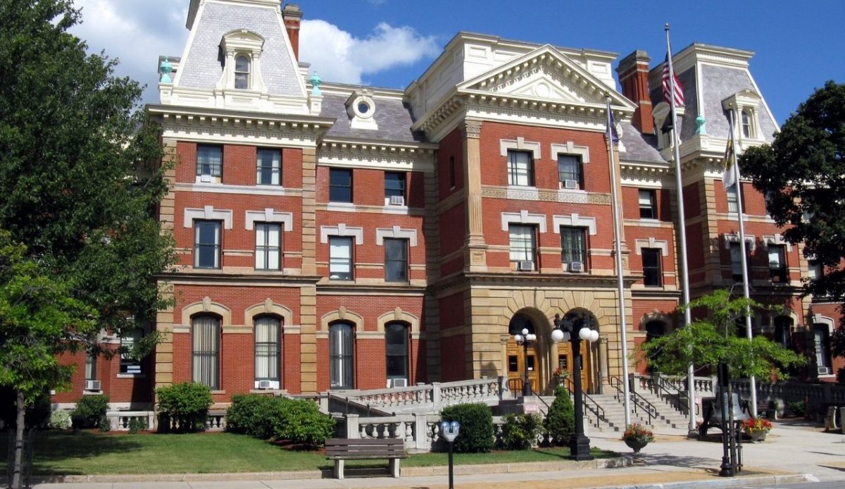 The Cambria County Courthouse in Ebensburg, Pennsylvania                       