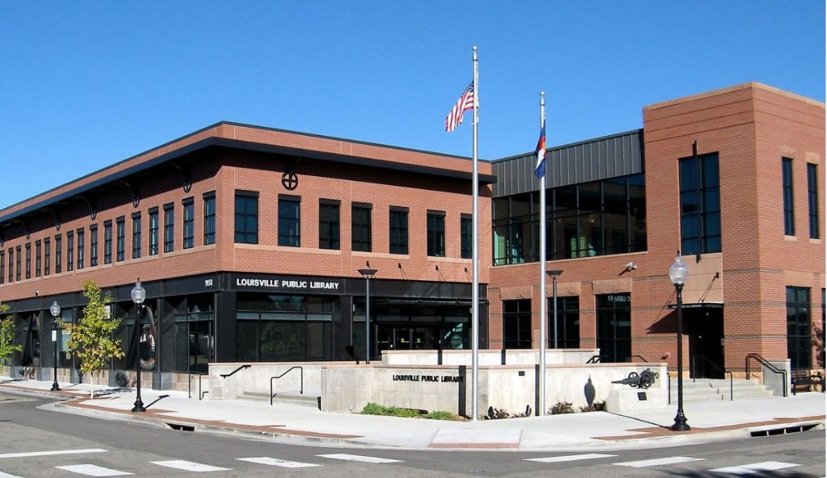 The Louisville Public Library in Louisville, Colorado              