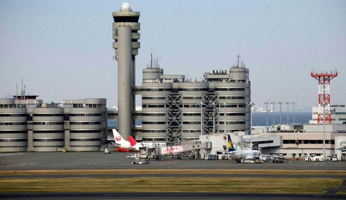 View of the Haneda Airport in Tokyo, Japan             