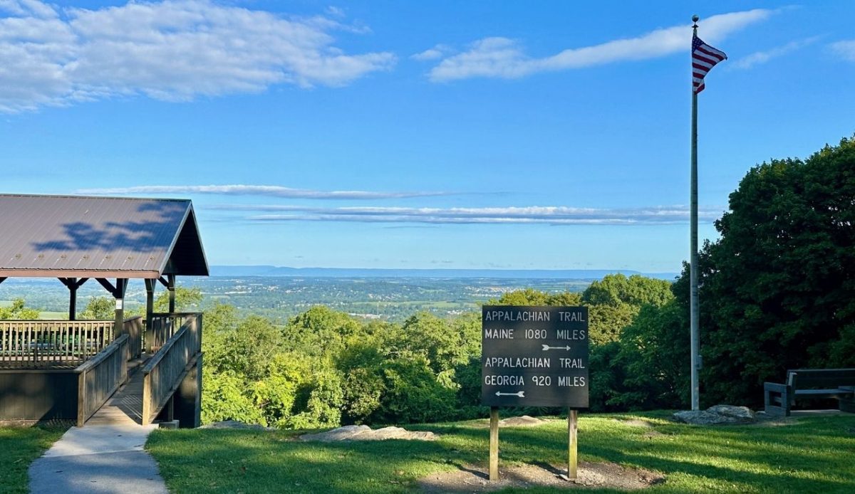 Vista from the Appalachian Trail in Pen Mar Park, Maryland                     