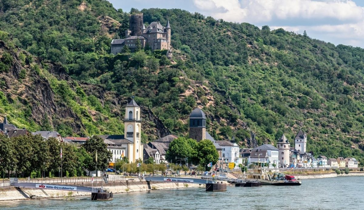 cruise at Rhine River, Bavaria, Germany         