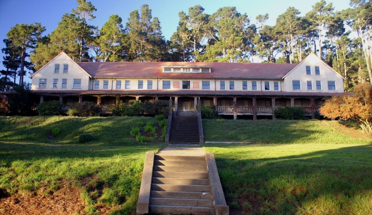 old hotel at the conference center in Marconi               