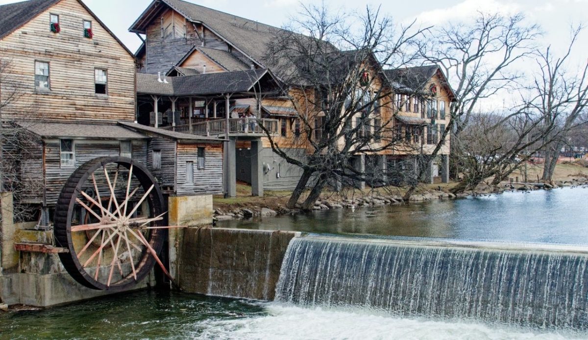 old mill in Sevierville, Tennessee                   