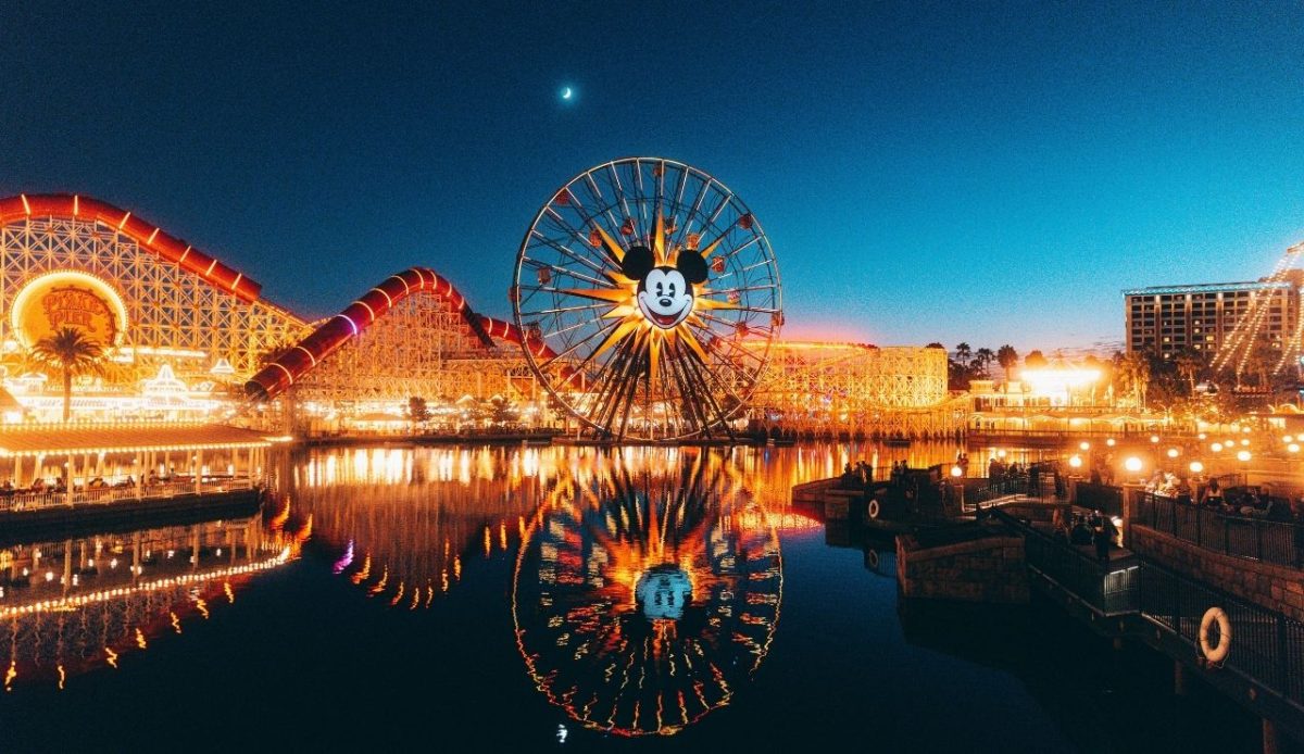 Anaheim, United States  The Pixar Pier in Disneyland Drive California, USA                         