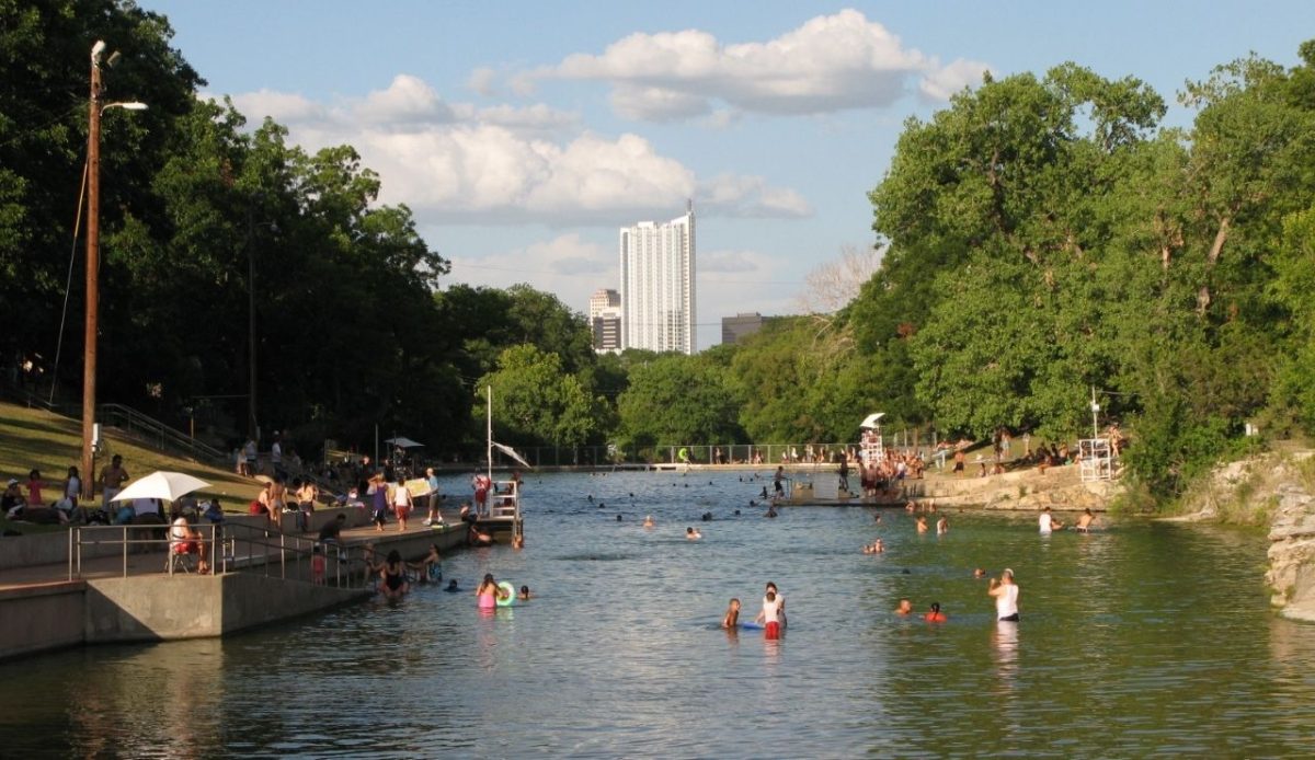 Barton Springs Pool in Austin, Texas                 