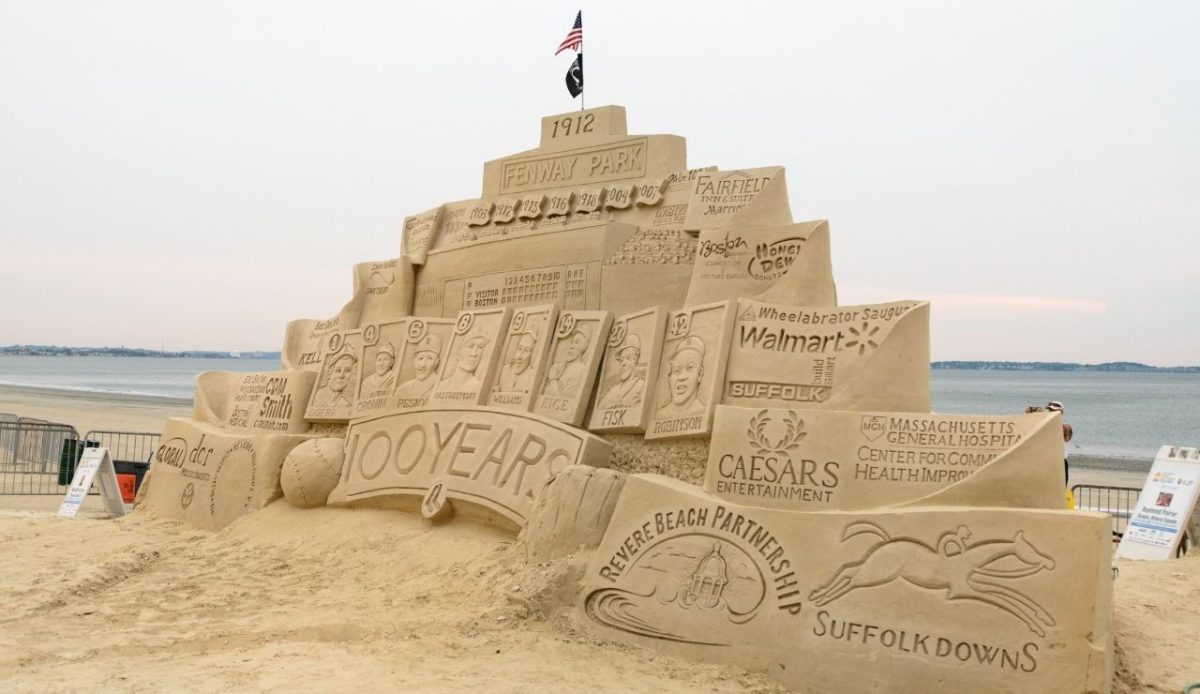 Central sculpture for the 2012 Revere Beach Sand Sculpture Festival                                        