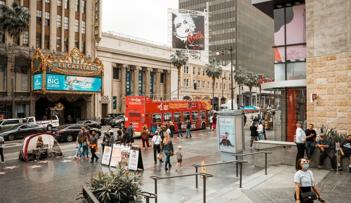 Hollywood Boulevard, Los Angeles, USA                        