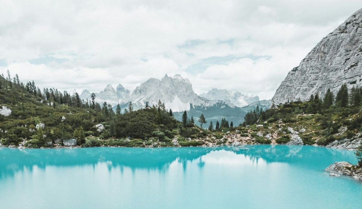 Lago di Sorapis, Cortina d'Ampezzo, Province of Belluno, Italy               