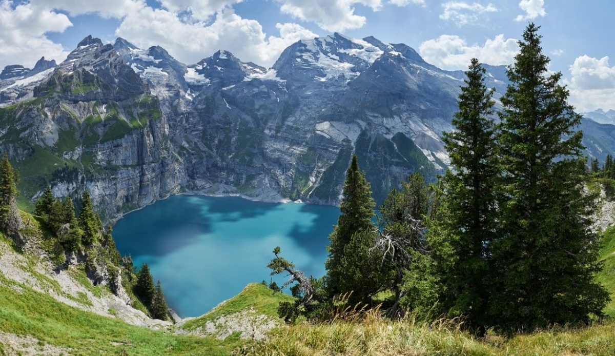 Oeschinensee Lake, Switzerland                             