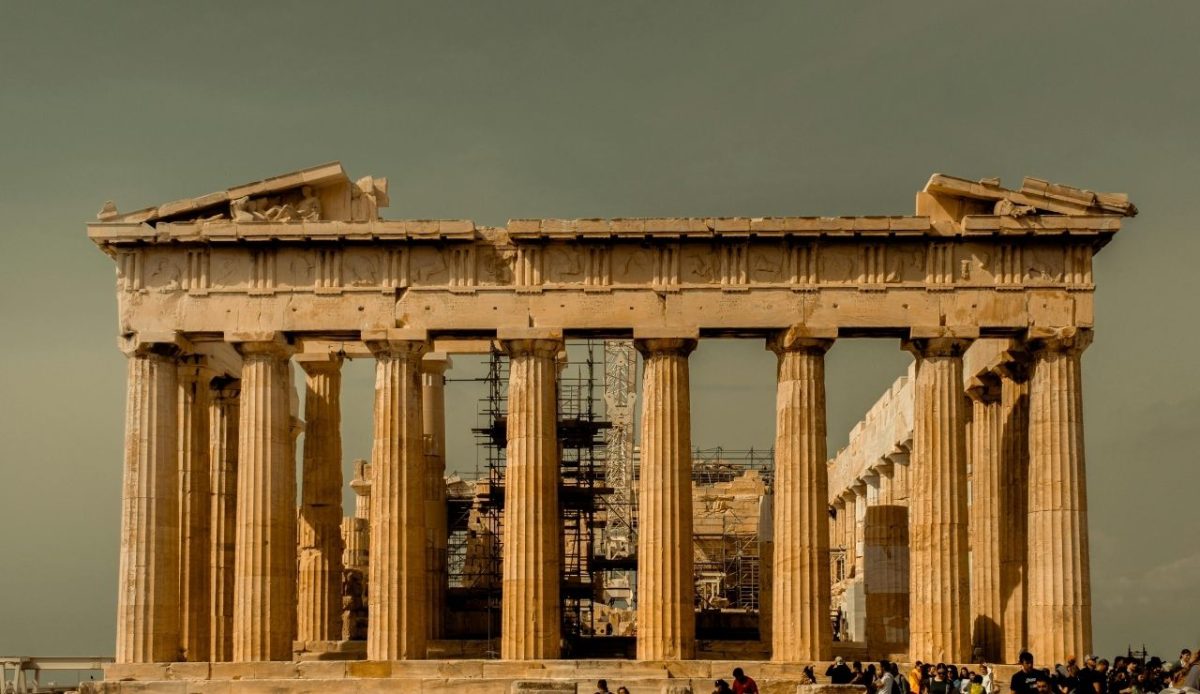 Parthenon temple ruins in Athens, Greece