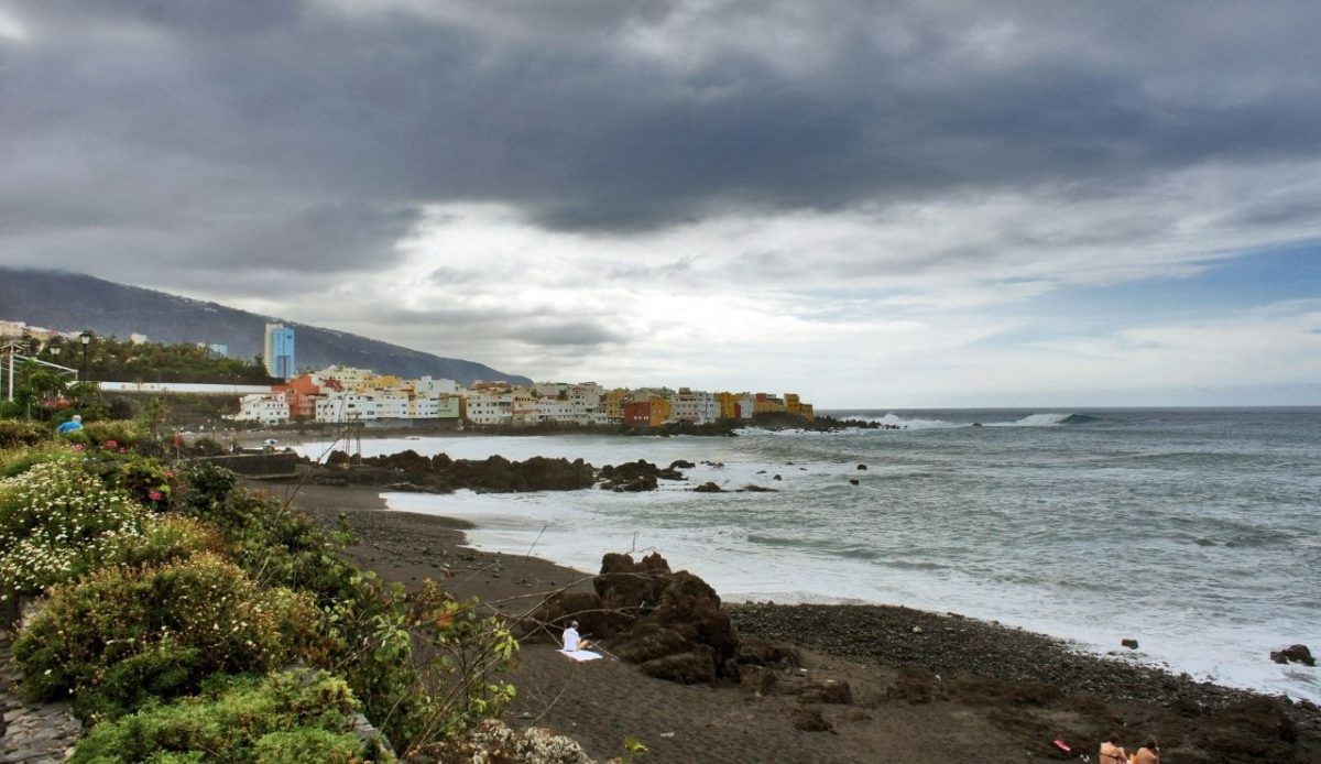 Playa Jardín,Tenerife, Puerto de la Cruz, Spain                    