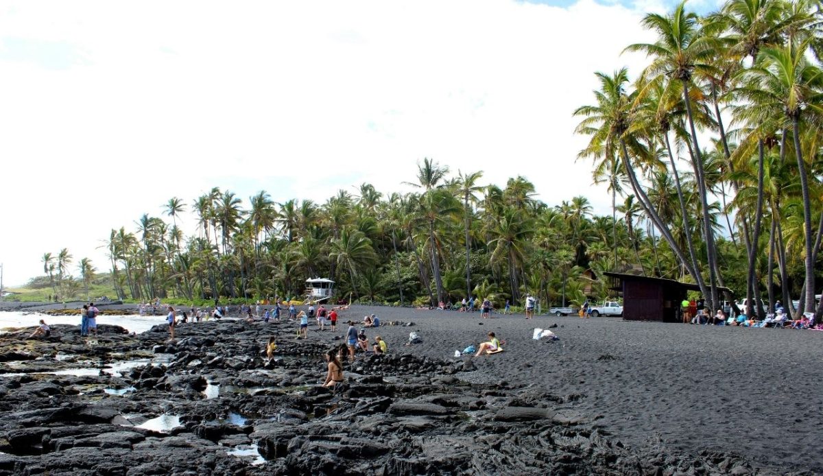 Punaluʻu Beach, Hawaii, USA                     