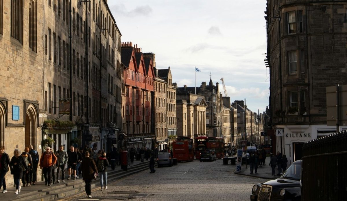 The Royal Mile in Edinburgh               