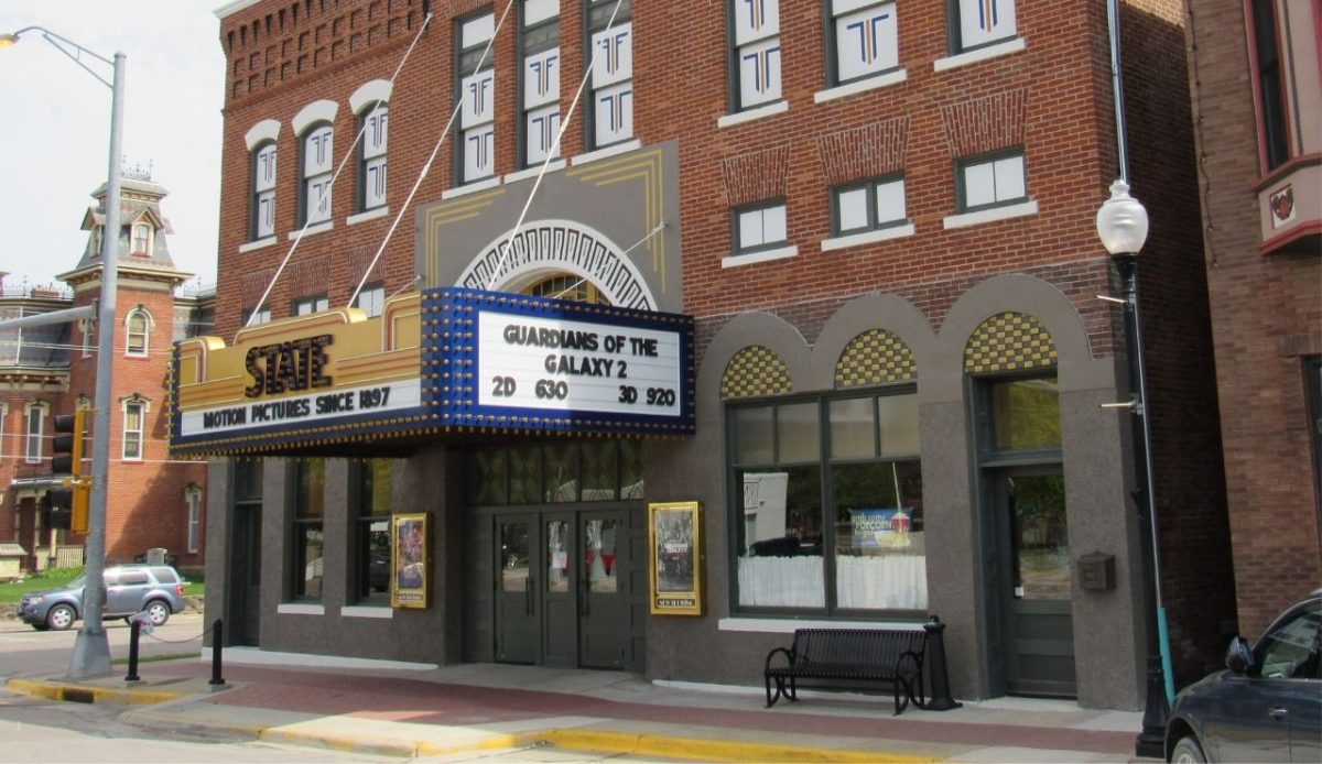 The State Theatre in Washington, Iowa. It was built as the Graham Opera House                                 
