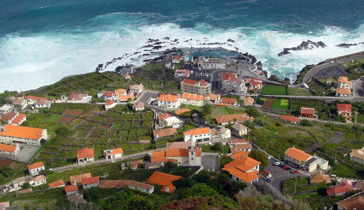 Porto Moniz, Madeira, instead of Santorini