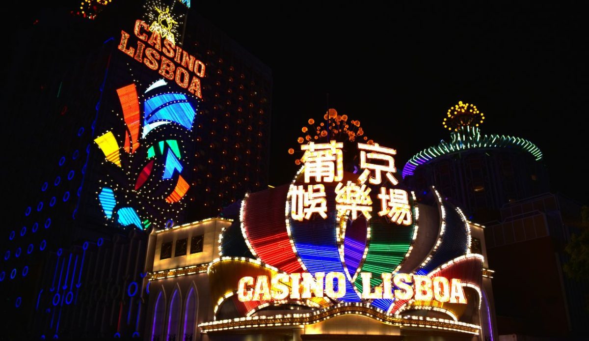 Macau casino skyline night