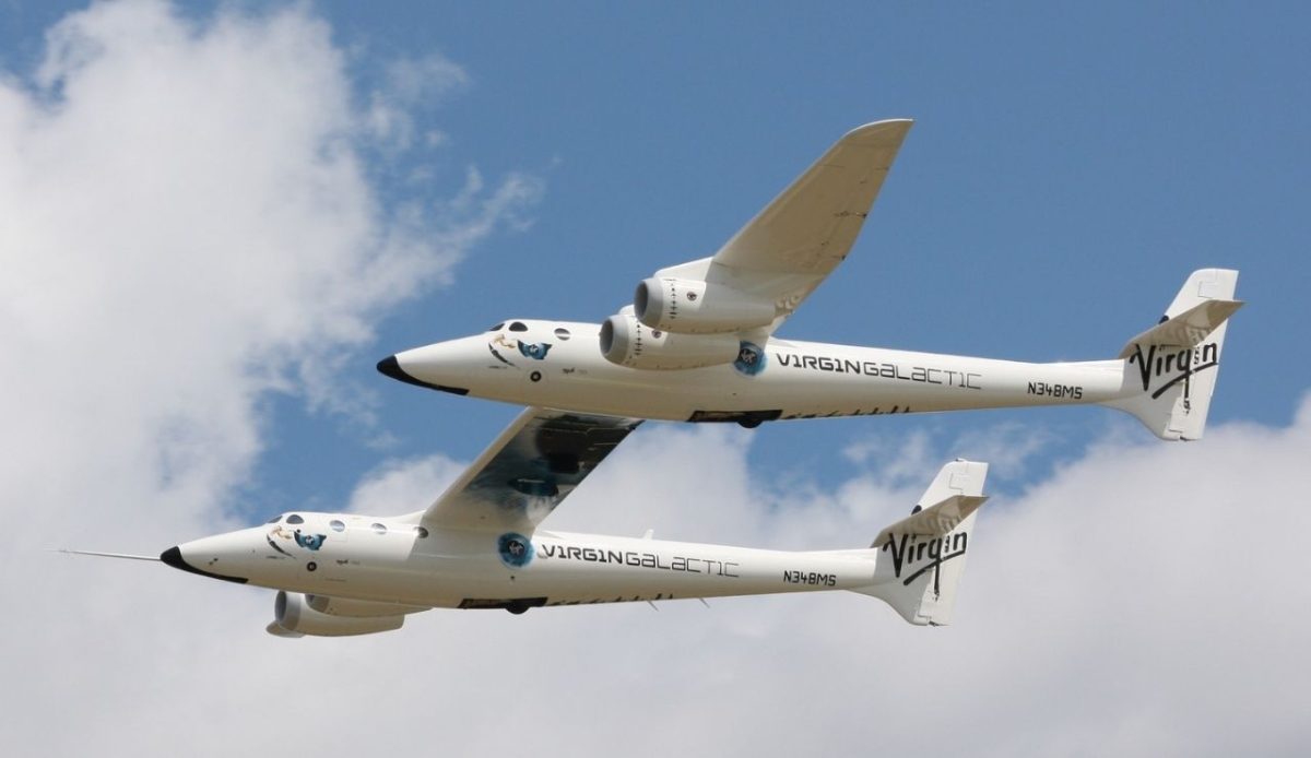 White Knight Two in the air                       