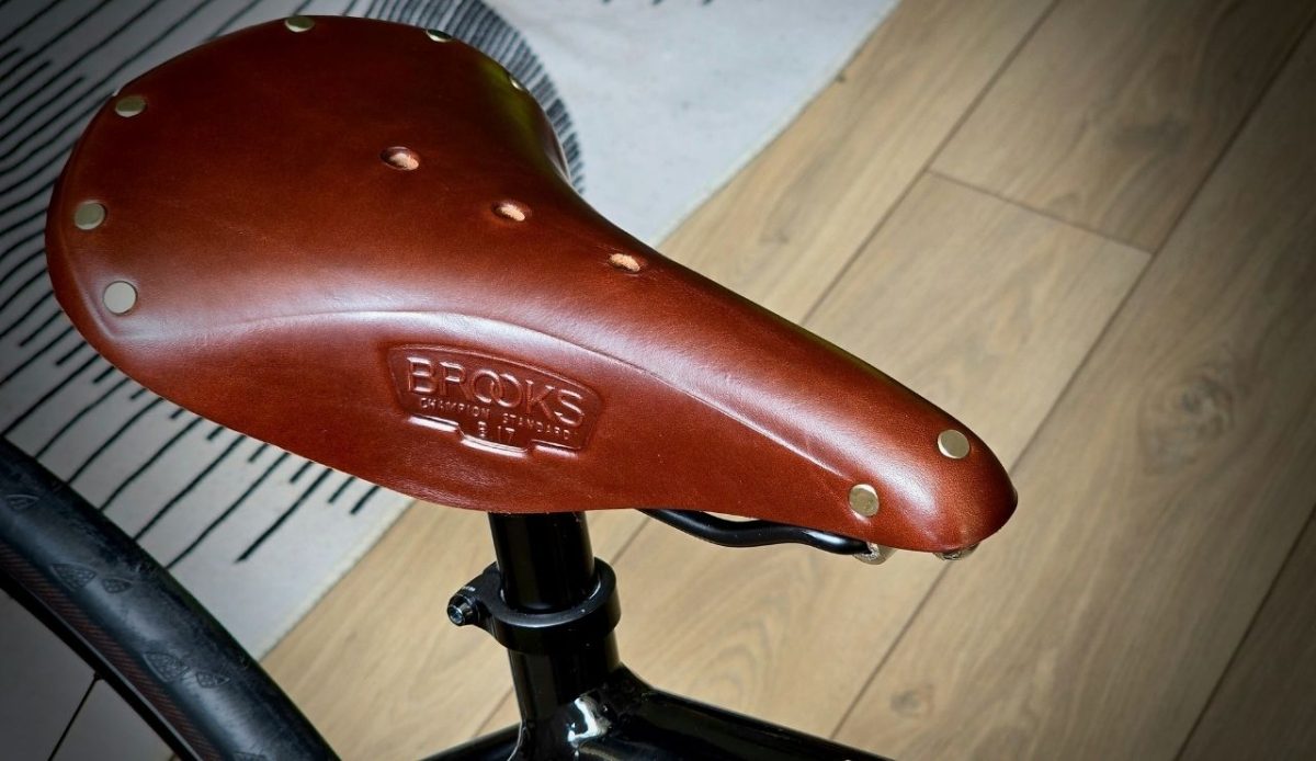 a bicycle seat                         