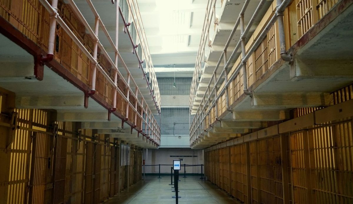 a prison             