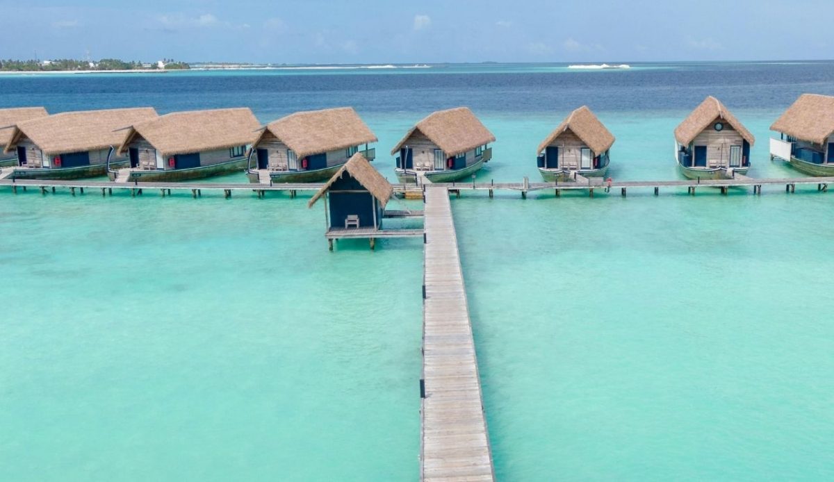 beautiful resorts at Kaafu Atoll, Maldives                     