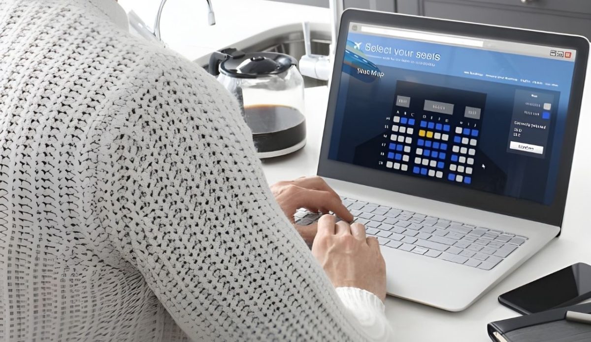 booking a seat online by watching seat map                   