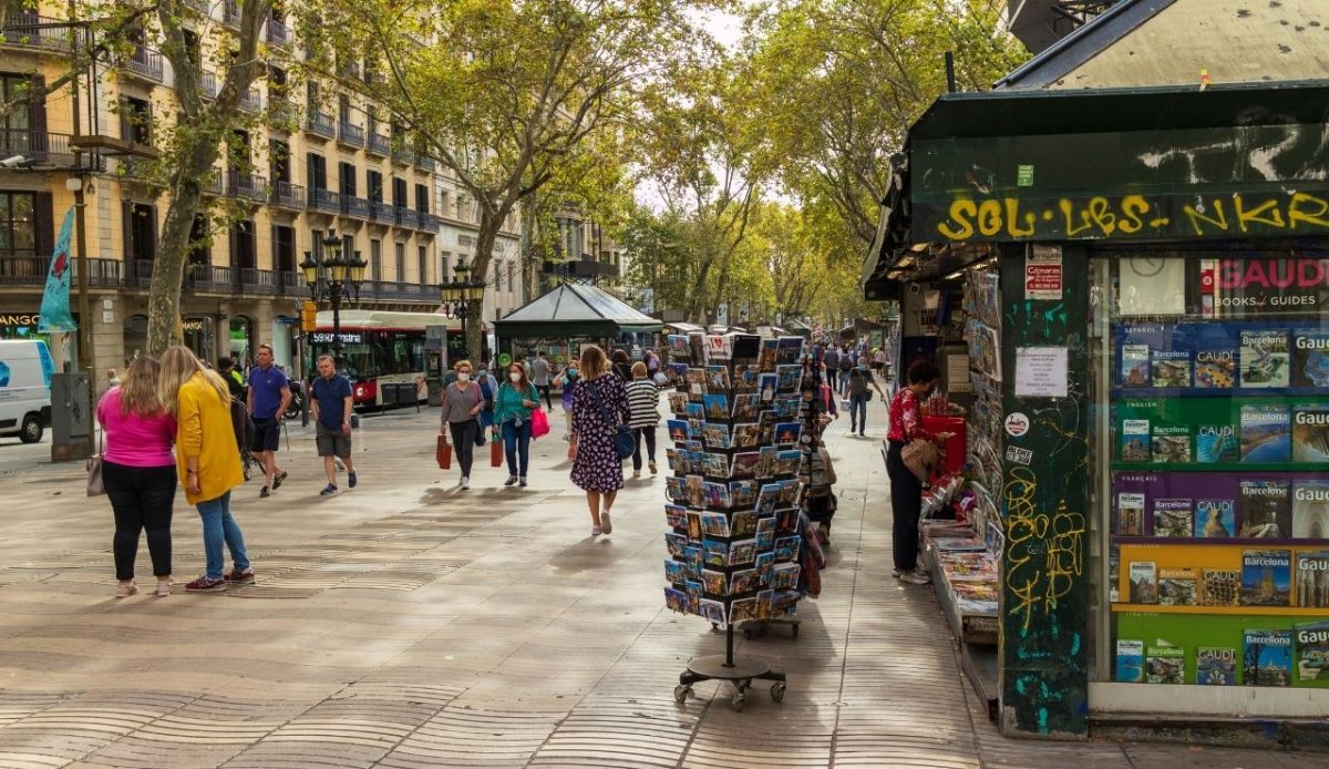 Las Ramblas, Barcelona, Spain                        