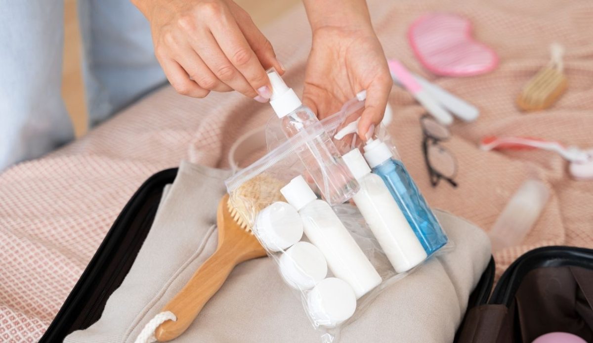 3-1-1 rule packing small products containing liquid items                     