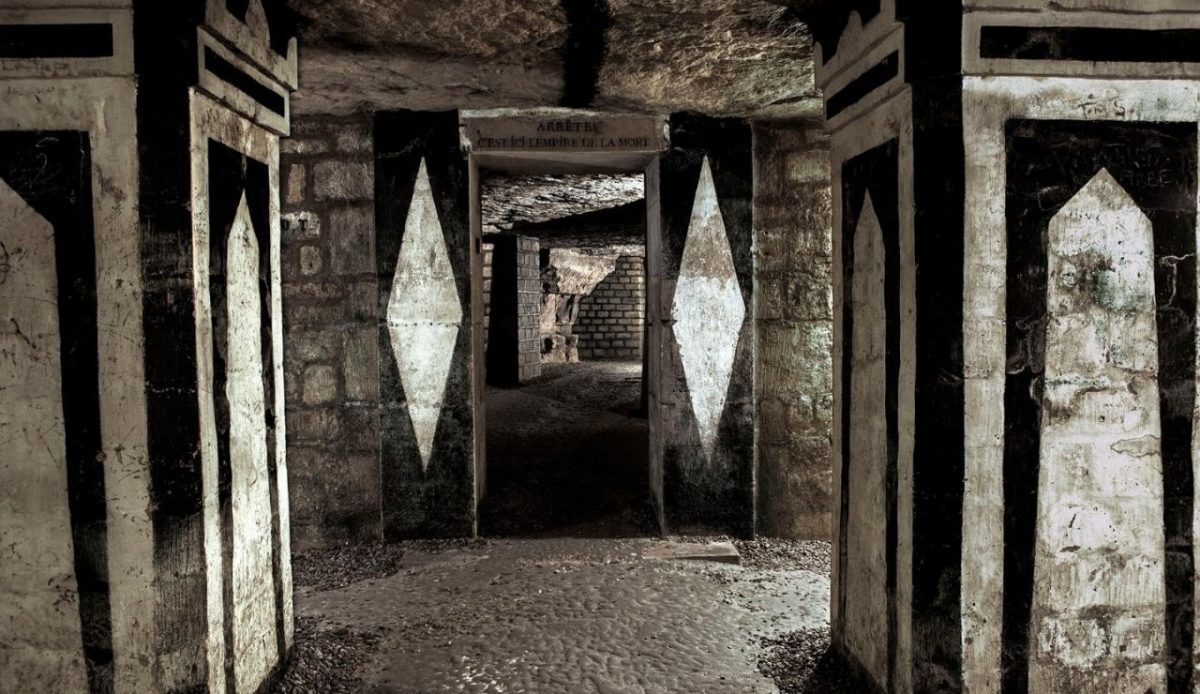 Catacombs of Paris, France                         
