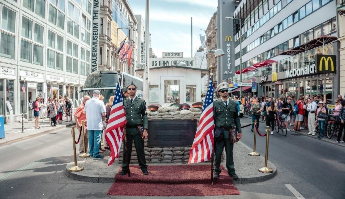 Checkpoint Charlie in Berlin, Germany                      