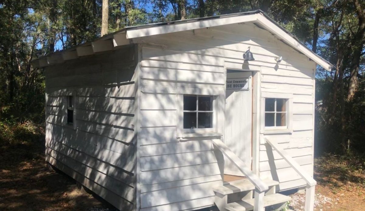Coffin Point Praise House, one of four surviving praise houses on St. Helena Island, South Carolina                              