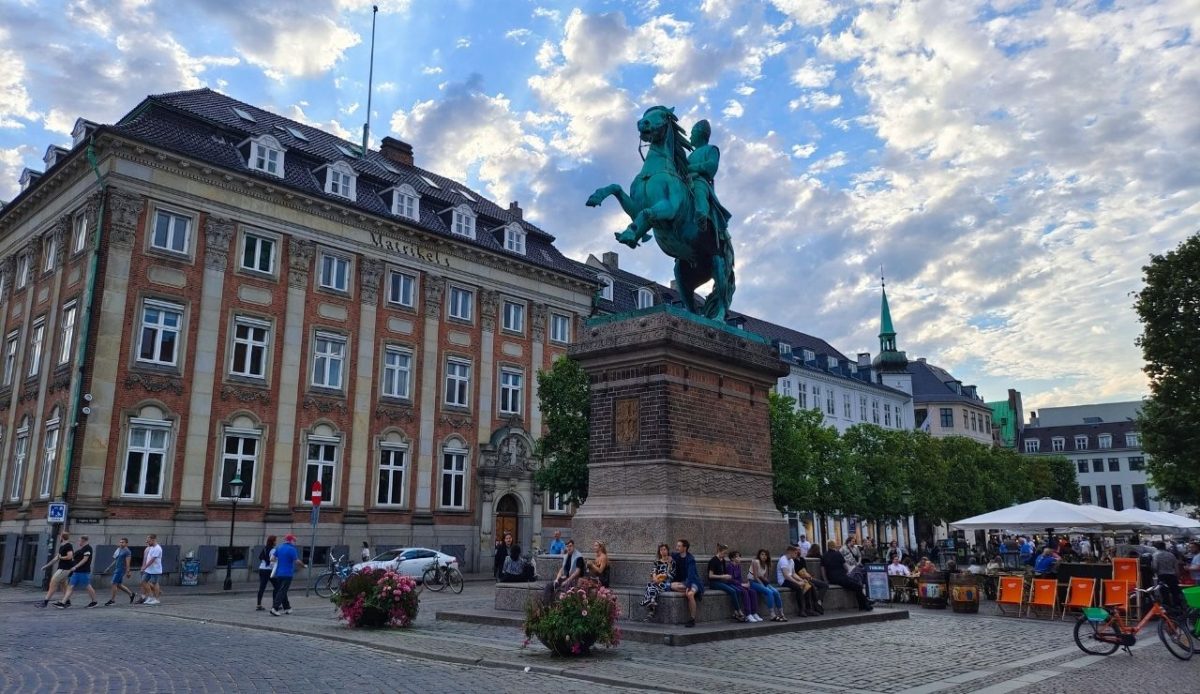 Copenhagen, Denmark – Statue of Bishop Absalon at Højbro Plads