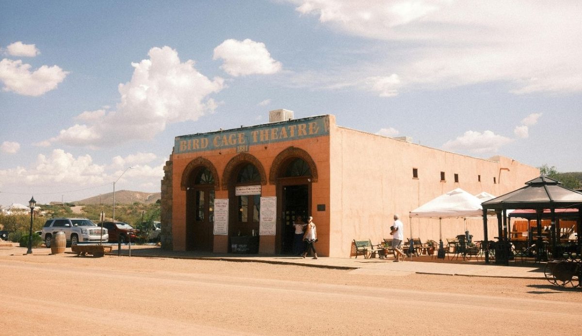 Historic Bird Cage Theatre in Tombstone, Arizona, USA                     