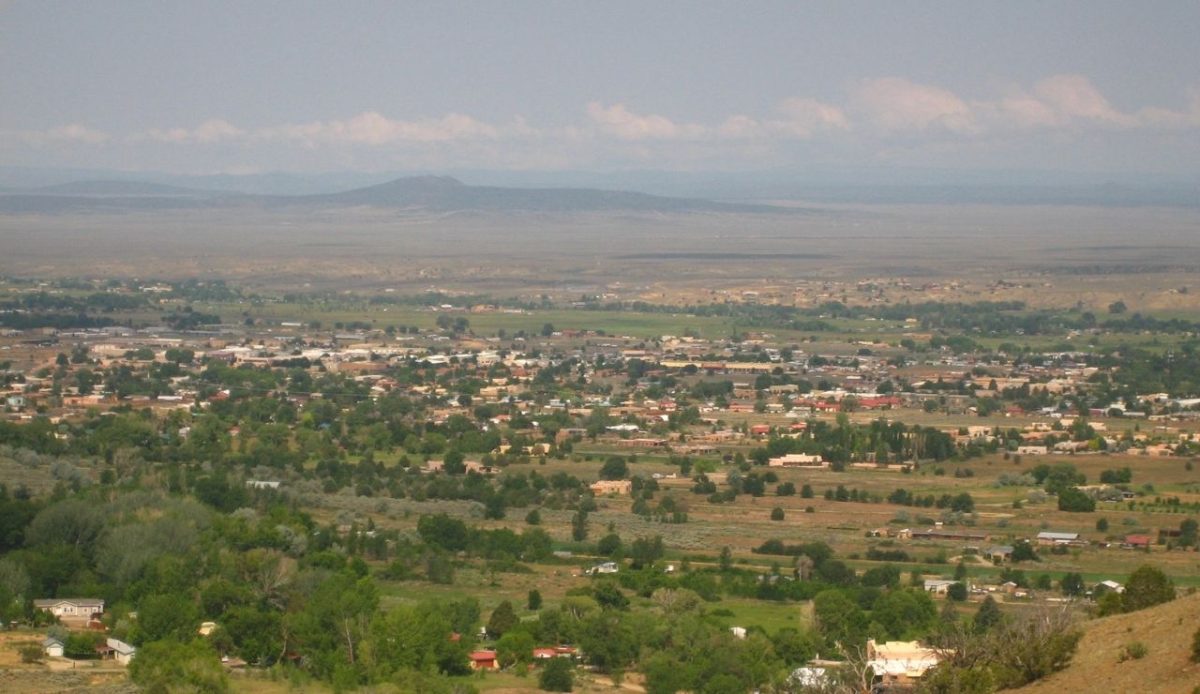 View of Taos from mountain trail,New MexicoM,USA  