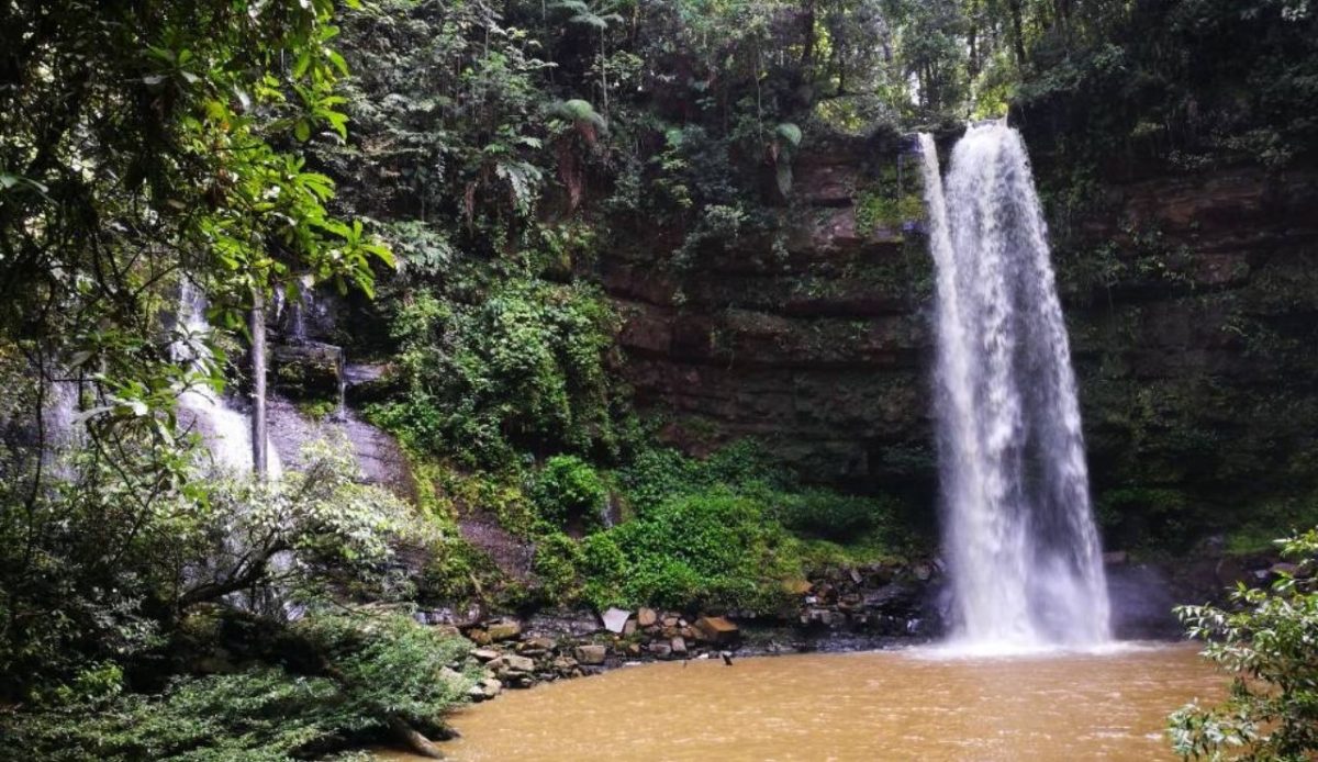 Maliau Basin Waterfall, Maliau Basin Expedition Trek, Sabah, Malaysia                    