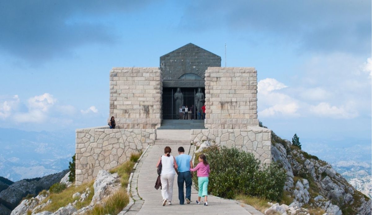 Mausoleum of Njegoš, Mount Lovćen, Montenegro                            
