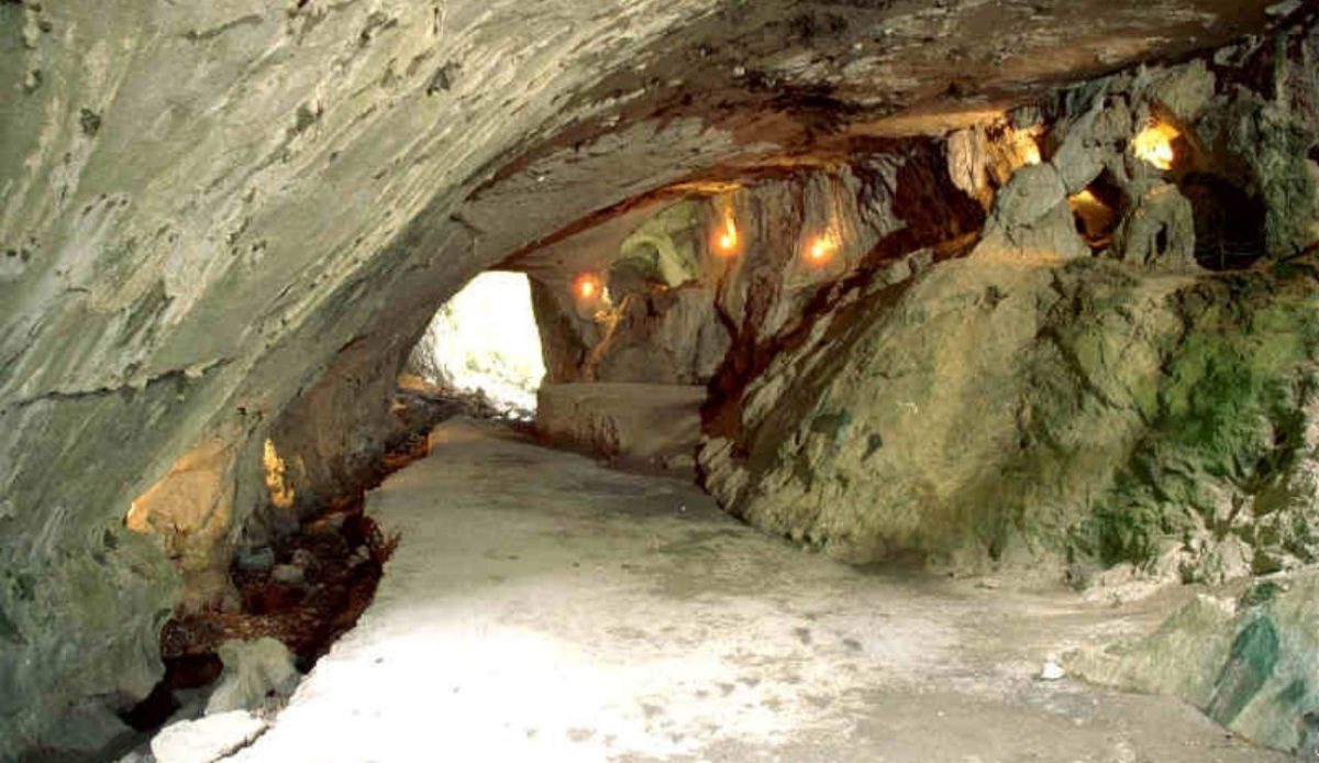 The Cave of the Witches near Akelarre in Zugarramurdi, Spain                                