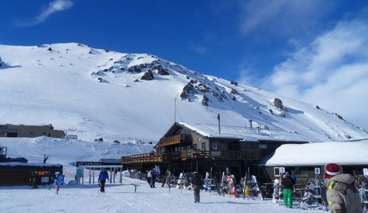 Mt Hutt Ski resort, New Zealand                                  