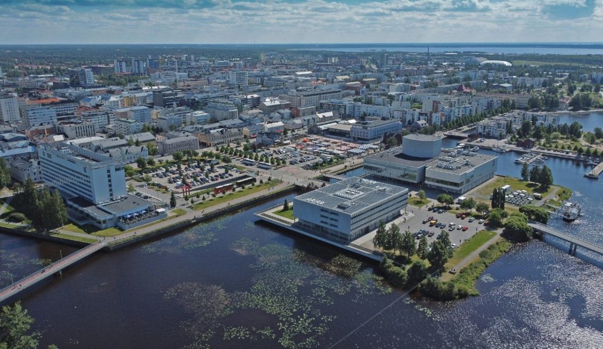 Oulun kirjasto ja teatteri, Oulu library and theater  Oulu, Finland                           