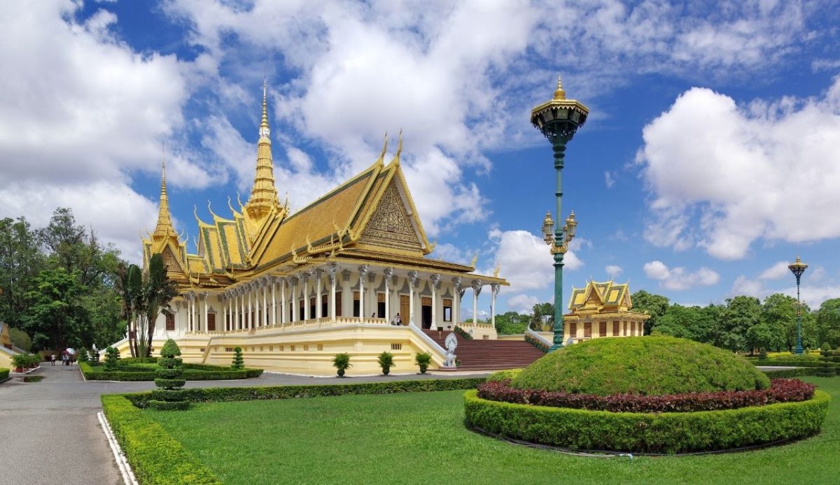 Royal Palace Khemarin Compound, Phnom Penh, Cambodia                                           