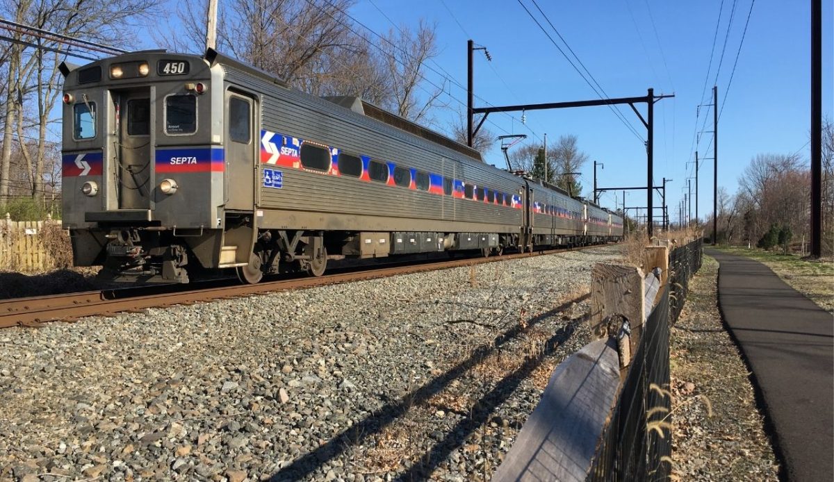 U.S. Train Travel Keeps Slowing as 13 Rail Lines Age Out 11 SEPTA Silverliner IV 450 leads a Warminster Line train bound for Center City Philadelphia through Hatboro, Pennsylvania