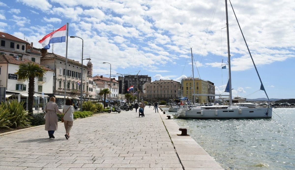 Šibenik city waterfront, Šibenik, Croatia                        