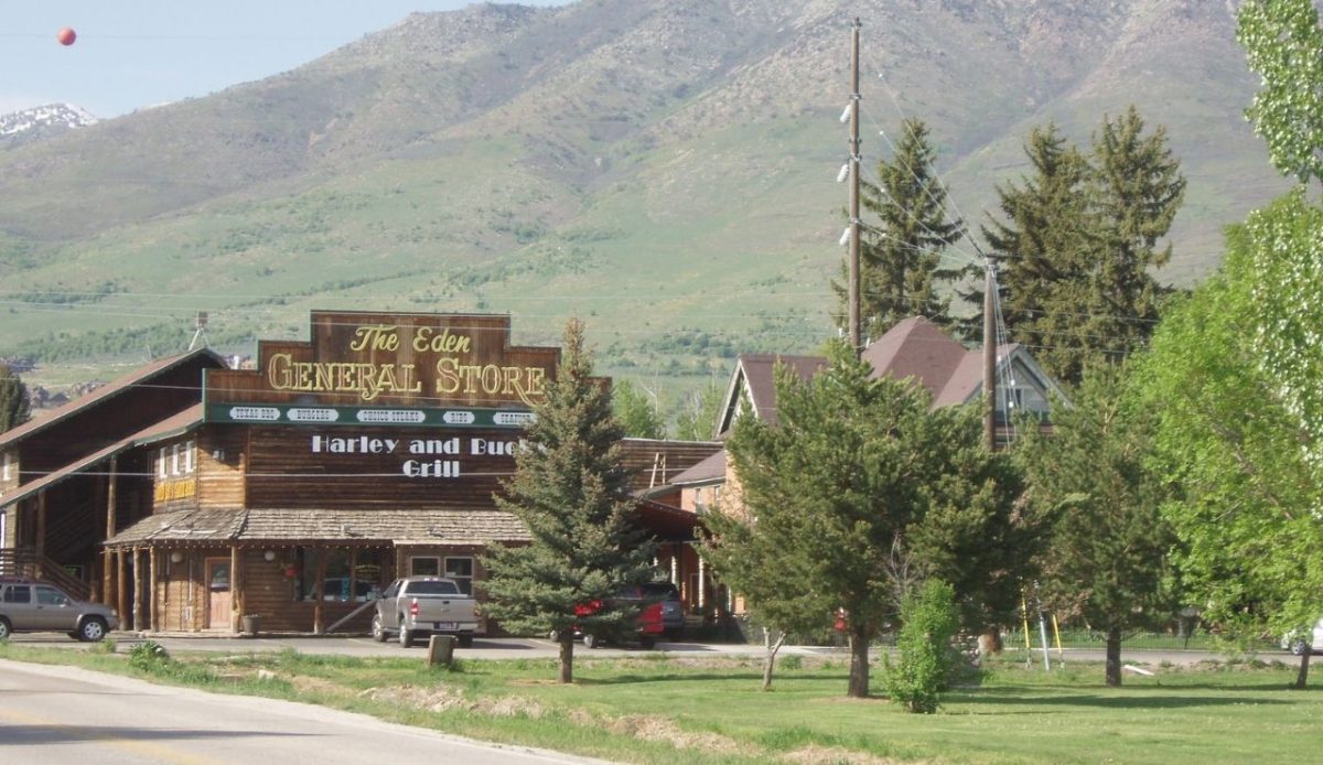 The community of Eden, in Ogden Canyon, Weber County, Utah.                     
