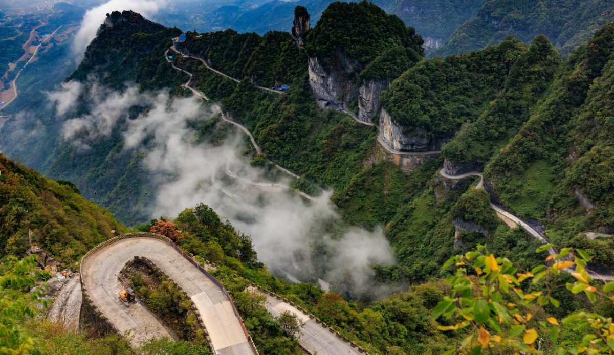11 Epic High-Altitude Roads Considered the Ultimate Driving Challenge 8 Tianmen Mountain Road, China