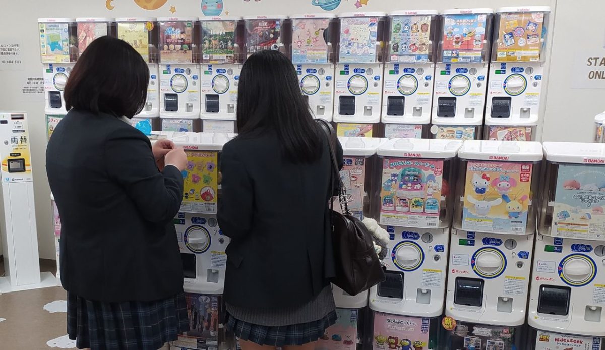 Visit a Capsule Toy or Gacha Center