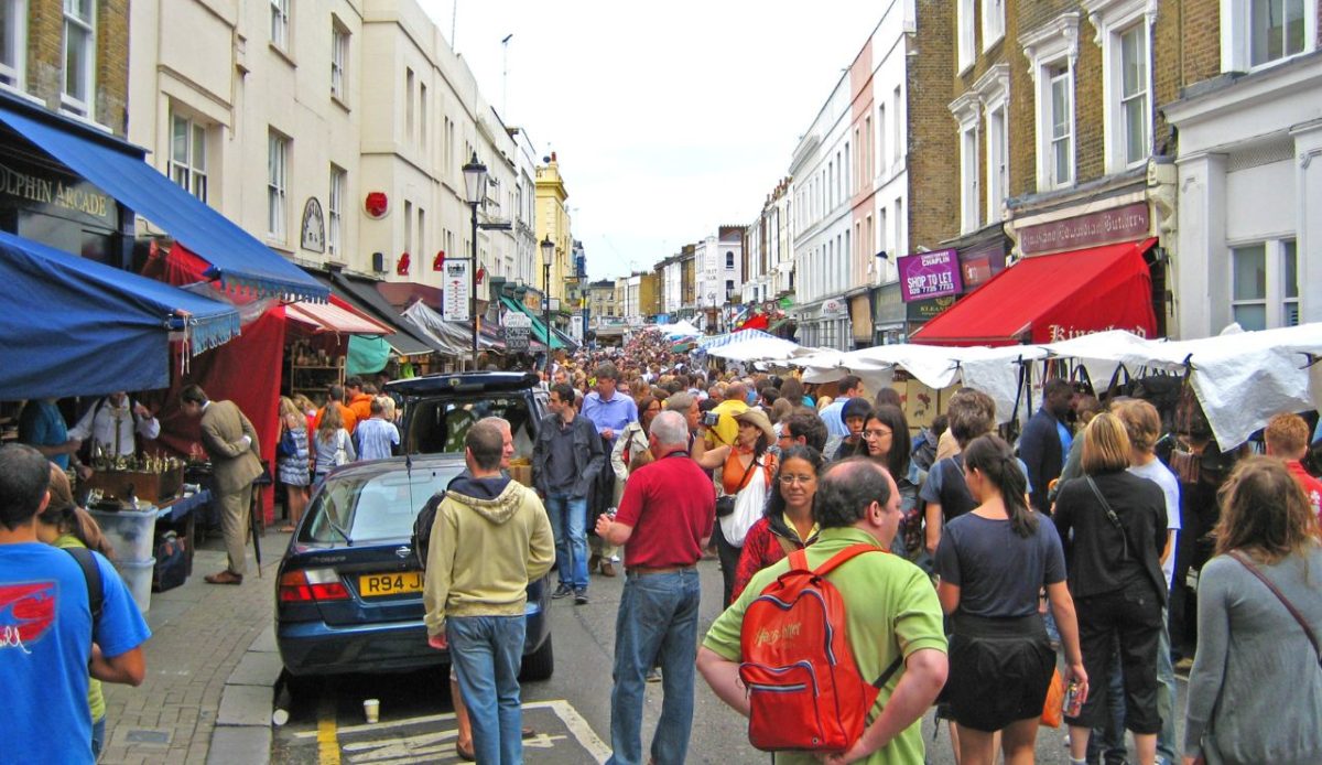 Sunday Street Market, London, UK (Portobello Road)