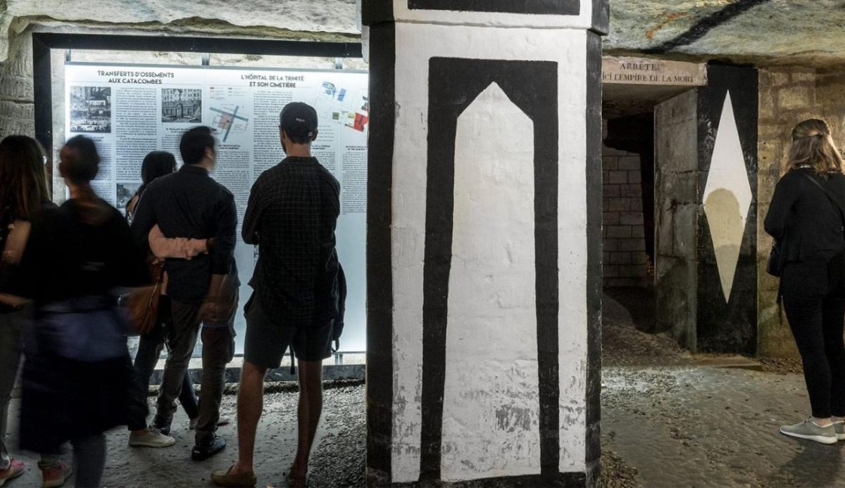 Visiting Paris Catacombs                        