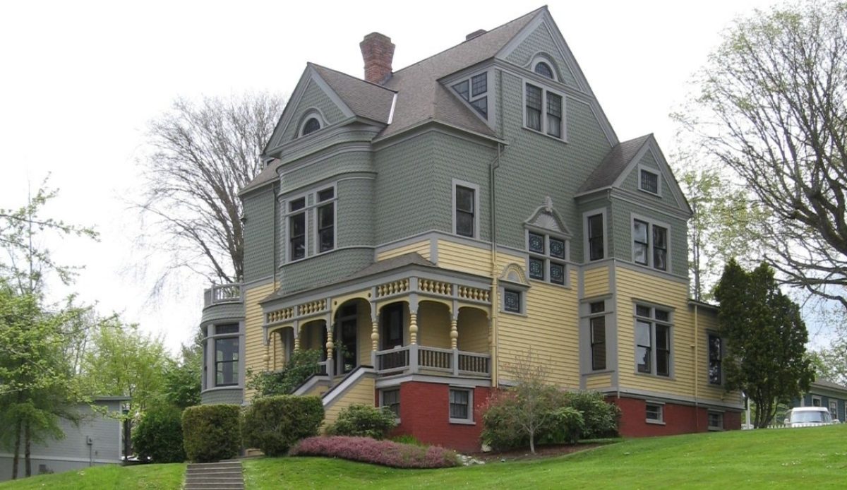 Walker-Ames house in Port Gamble, Washington, USA                            
