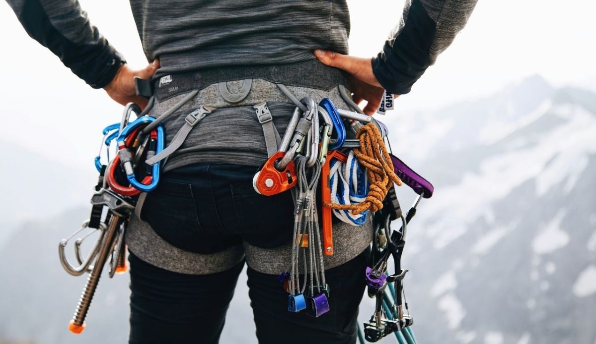 a hiker with Multi-Tools                               