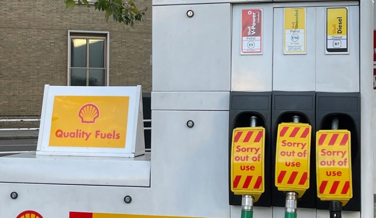 gas station with no fuel                          