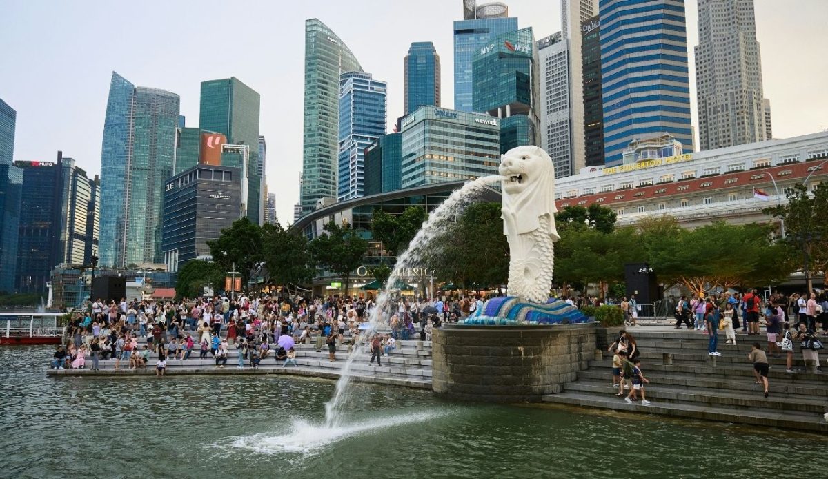 merlion park, singapore                         